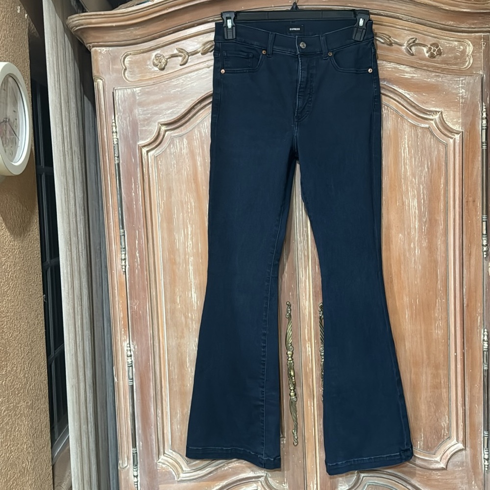 EXPRESS High Rise Flare Jeans